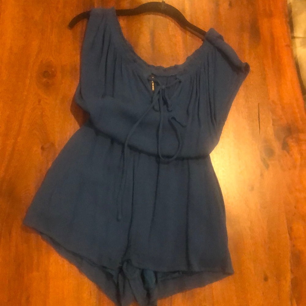 Romper shorts with pockets